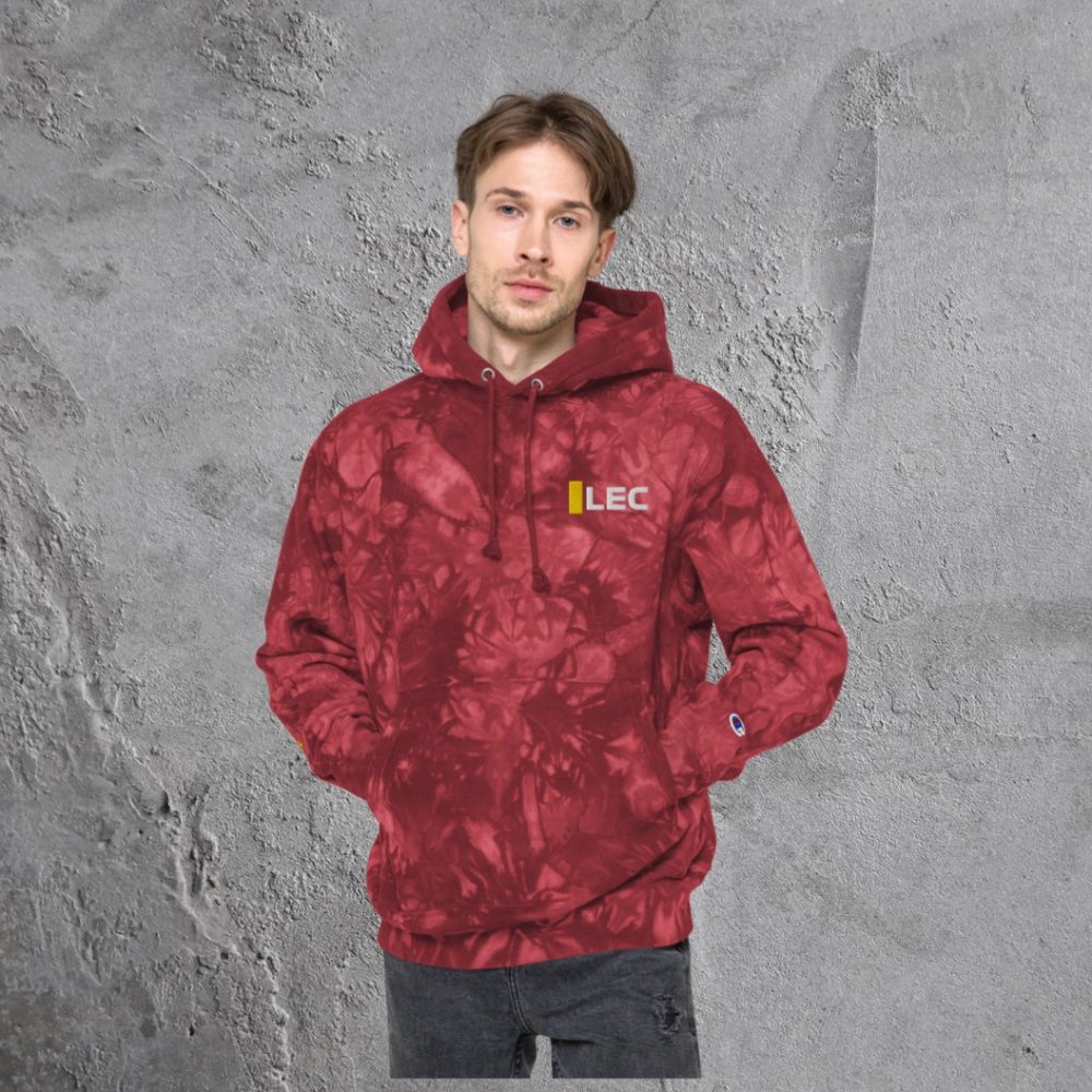 F1 Charles Leclerc Ferrari Tie Dye Hoodie Embroidered - Picture 4 of 5